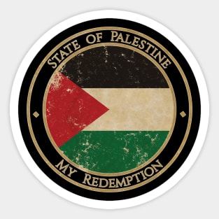 Vintage State of Palestine Asia Asian Flag Sticker